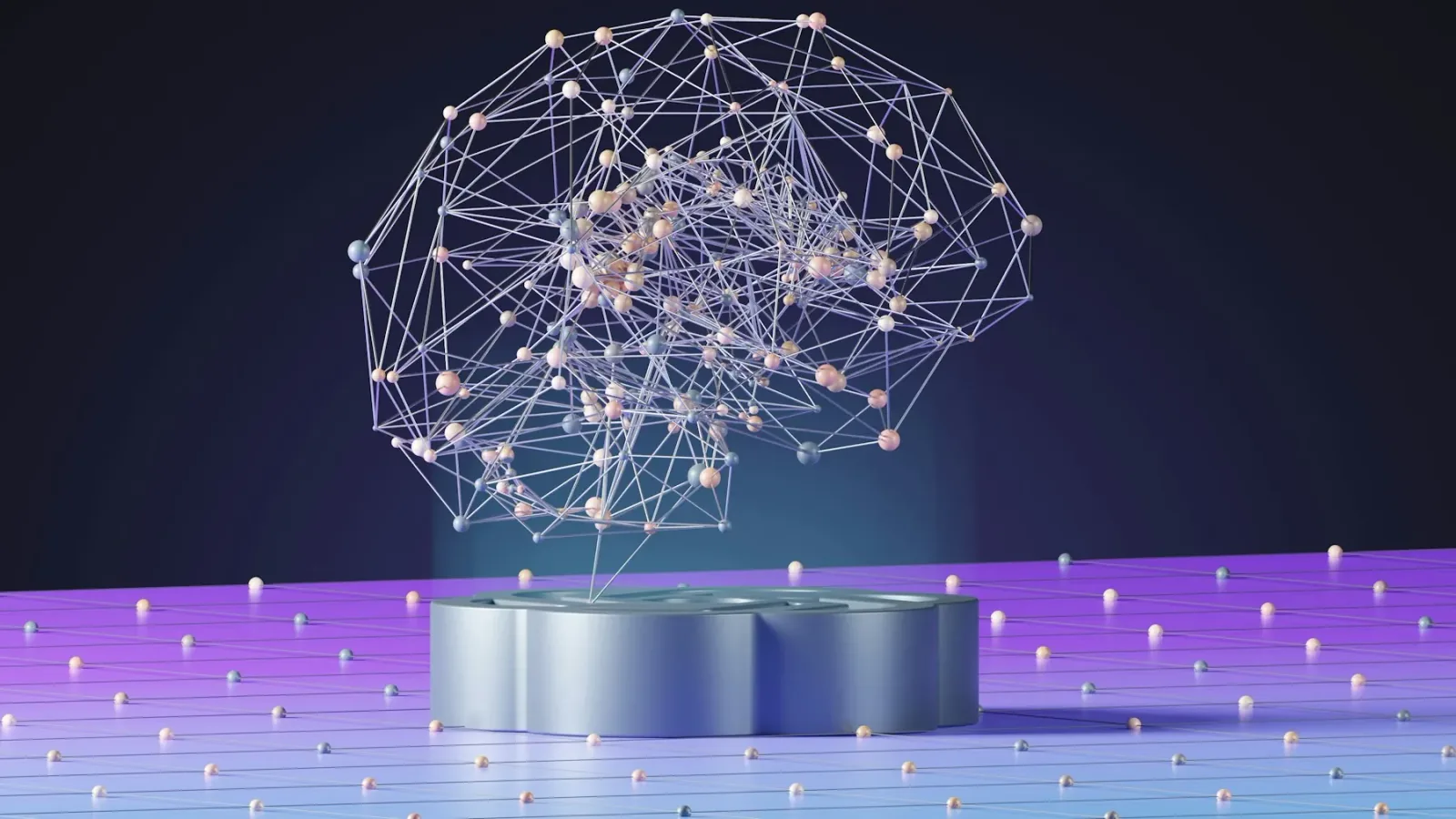Abstract network representing artificial intelligence